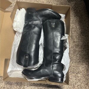 Frye Melissa Button black boots